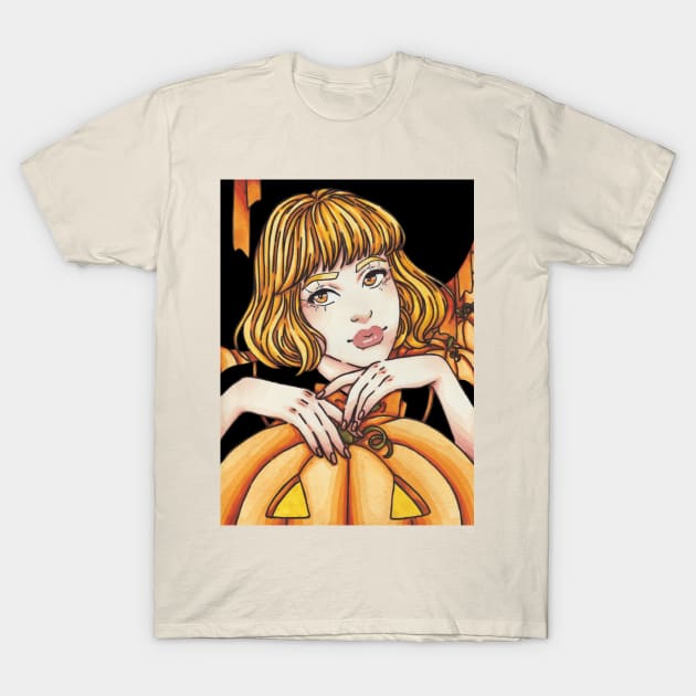 Pumpkin Queen T-Shirt by bukkbianka